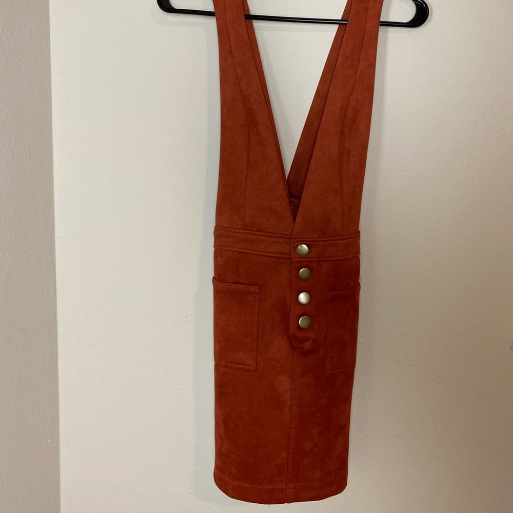 Forever 21 overall dress, buttons changed